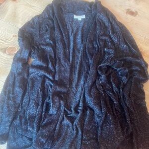 Bobeau Black Cardigan Sweater Soft Relaxed Fit